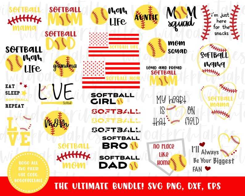27 Softball Svg Bundle Creativity and Fun Digital Download  