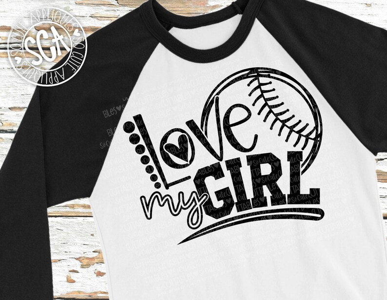 Love My Girl Svg, Softball Shirt Svg, Ball Mom Svg Design, Socuteappliques, Svg Sayings, Softball Svg, Softball Cut File, Softball Mama Svg