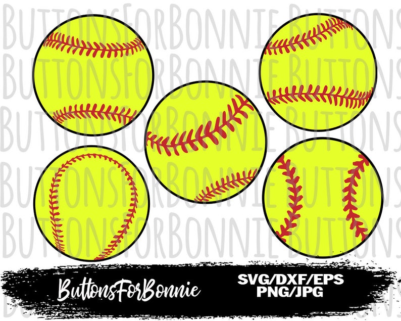 Softball Stitches SVG PNG Files, Softball Stitch Svg, Softball Vector, Stitching