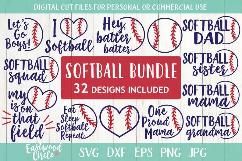 Softball Family Svg High Quality Perfect for your Design