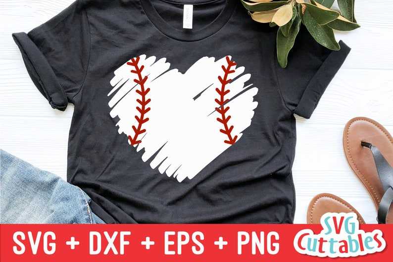 Distressed Softball Heart Svg Cut File, Softball Heart Svg, Digital download#4