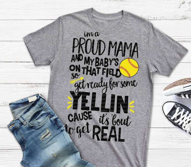 Proud Mama Softball Mom Svg Creativity and Fun Digital Download  