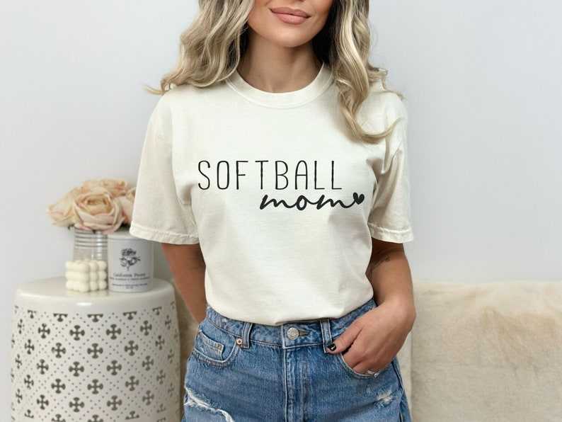 Softball Mom Love Sports Svg Png, Softball Shirt Svg, Game Day Vibes, Cut File For Cricut &amp; Silhouette#4