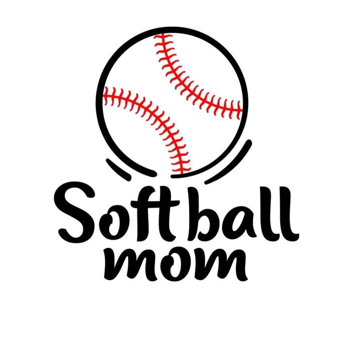 Softball Mom SVG Free High Quality Perfect for your Design 