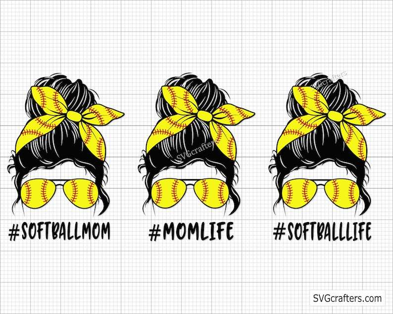 Bundle Softball Mom Svg, Softball Svg, Softball Svg, Baseball Mom Svg#3