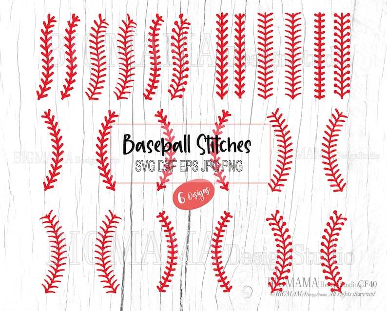 Softball Stitches SVG Bundle, Softball Stitch Svg, Baseball Threads, PNG#1