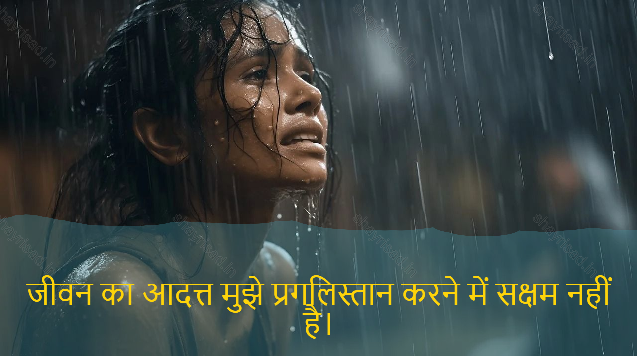 sad shayari on life-जीवन का आदत्त मुझे प्रगलिस्तान करने में सक्षम नहीं है।-Life 's reputation has not been able to progress me.