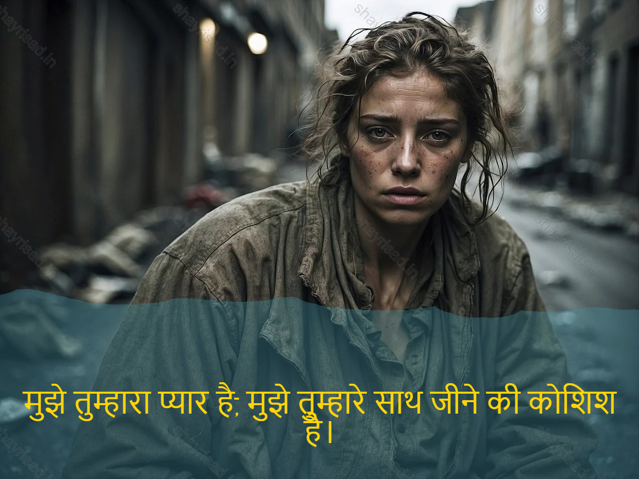 sad love shayari-मुझे तुम्हारा प्यार है, मुझे तुम्हारे साथ जीने की कोशिश है।-I love being you, I am tried of living with you.