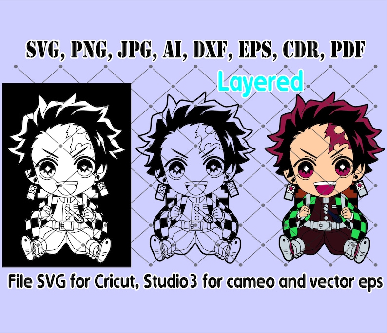 Anime SVG Free for Cricut