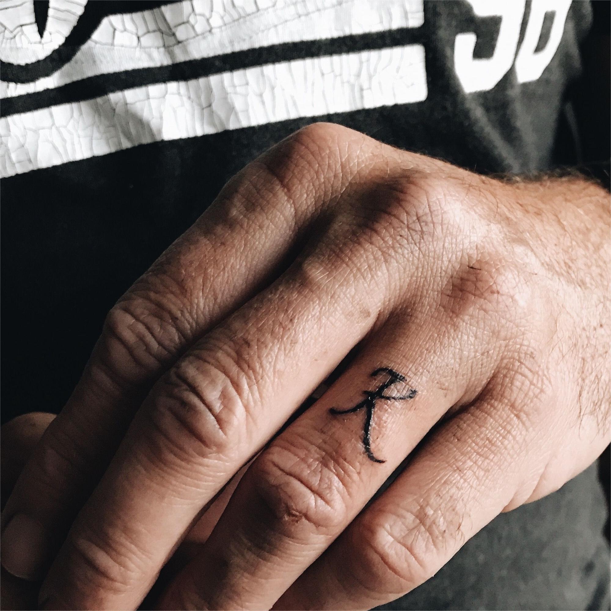 Ring Finger Tattoos,K Tattoo On Ring Finger