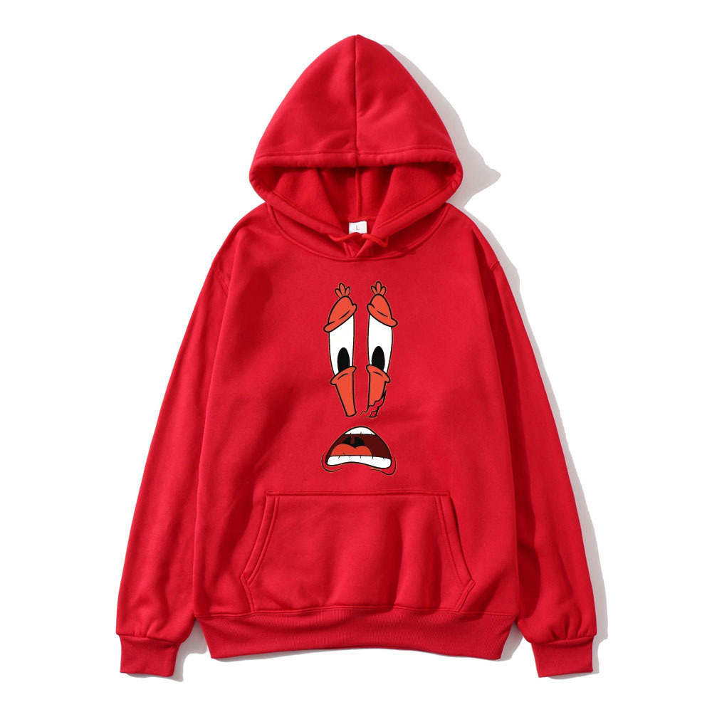 Patrick Star Costume, Amazing SpongeBob Themed Adult Patrick Star Costume  Hoodie Printed Eugene Harold Krabs Sweatshirt