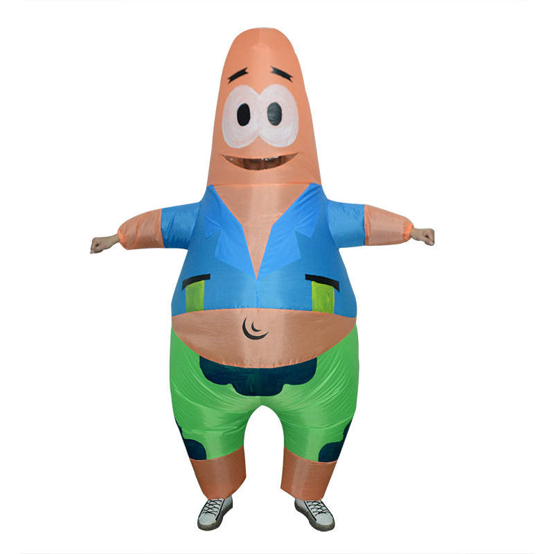 Patrick Star Costume, SpongeBob Inspired Patrick Star Costume Tops and  Pants Set for Adults Couples Suit Halloween Cosplay