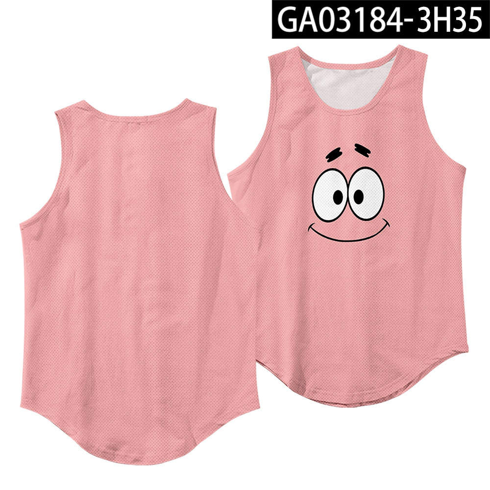 Patrick Star Costume, Be the Best Friend of SpongeBob Adult Patrick Star  Costume T-Shirt Undershirt Sleeveless