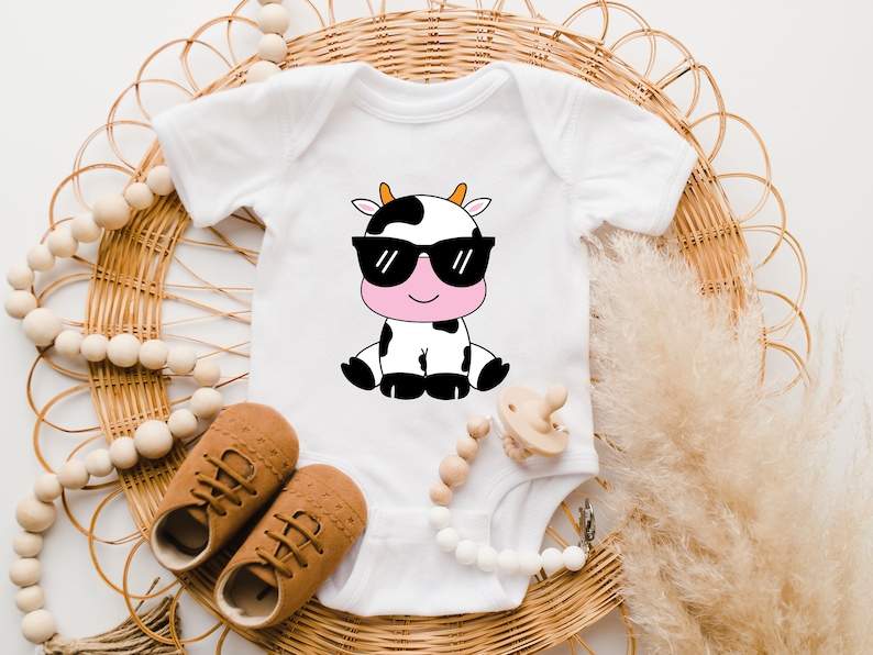 Cute Cow SVG Baby Cow SVG Little Cowboy Birthday Svg#3