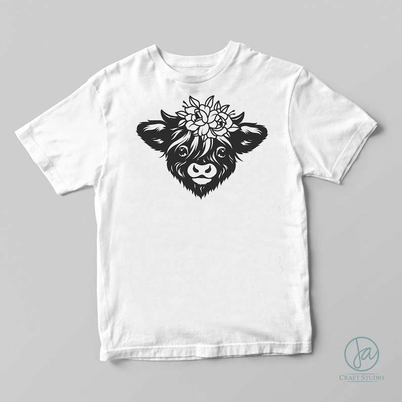 Highland Cow SVG Baby Highland Cow SVG Cute Cow Svg File#2