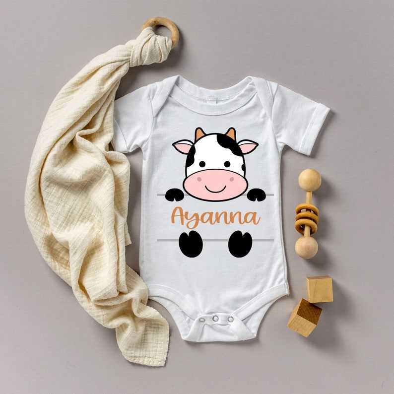 Cow Monogram SVG Cute Cow Cut File