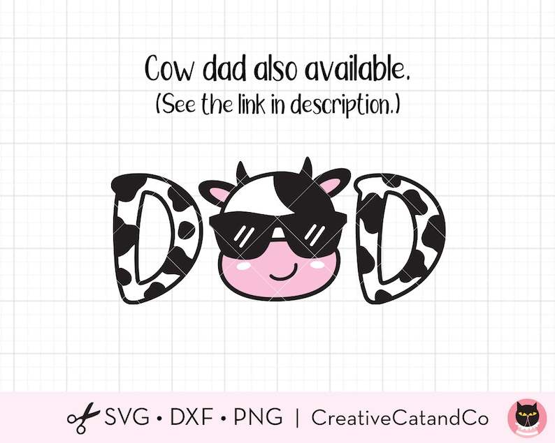 Cow Mom Svg, Cow Mom Png Cow Mom Face With Bow, Kid Farm Cow Birthday#3