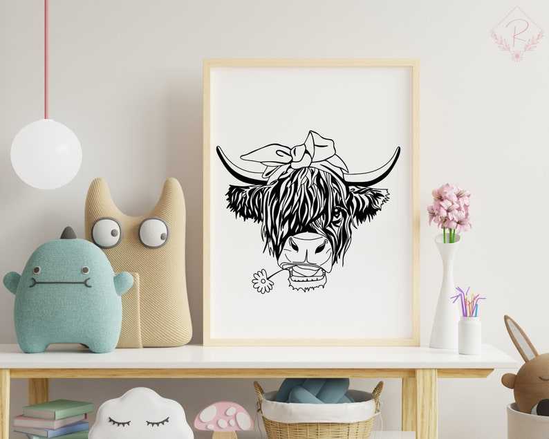 Highland Cow SVG Highland Heifer SVG#6