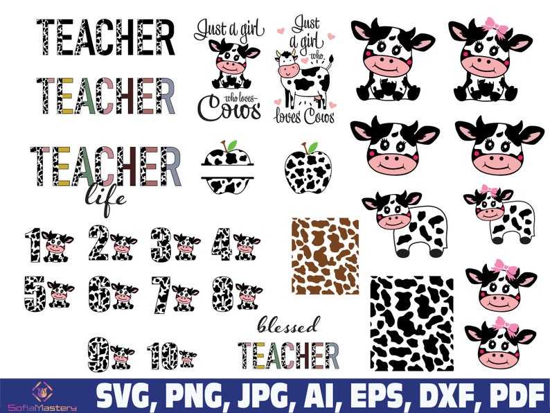 Cow Print Svg Png Baby Cow Svg#5