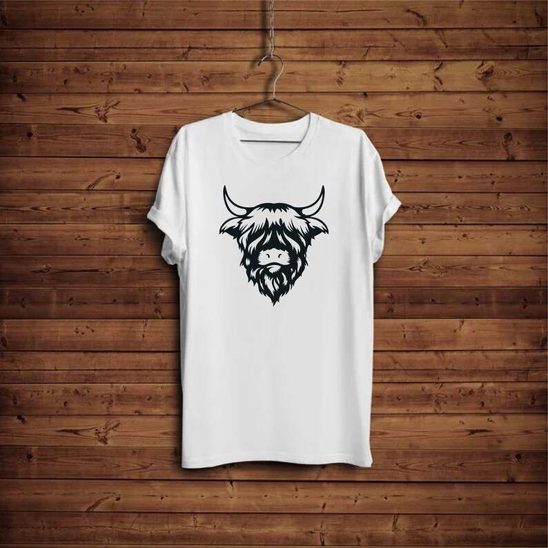 Highland Cow Silhouette Svg Cute Cow SVG Highland Cow SVG