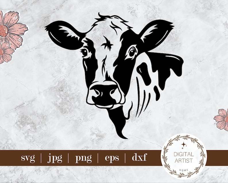 Cow Skull Svg Cows Cricut File Cow Face SVG Cow SVG#3
