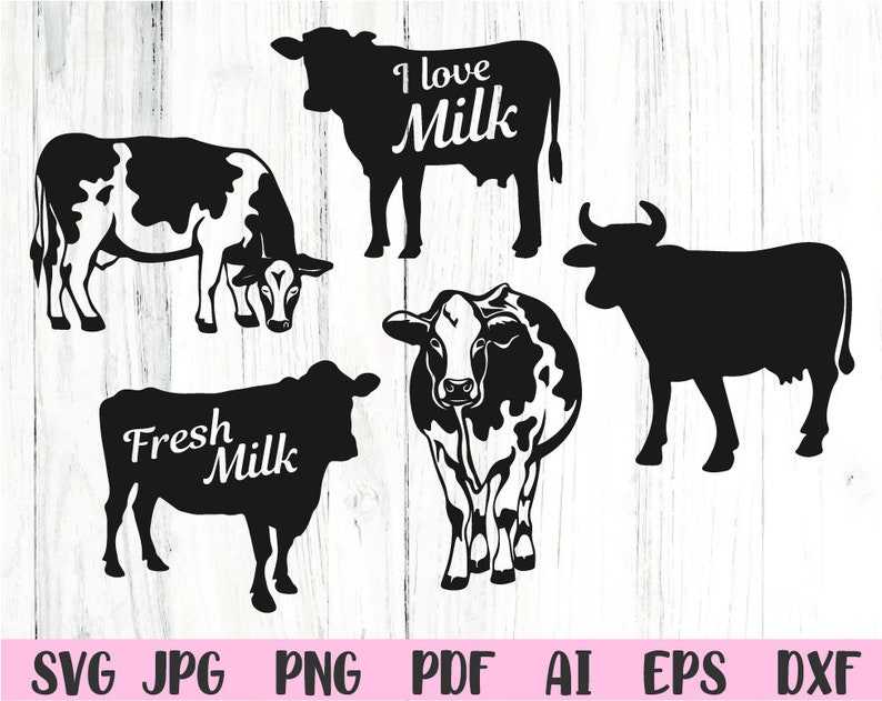 Cow Silhouette Svg Caw Face SVG#4