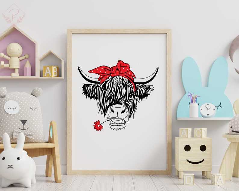 Highland Cow SVG Highland Heifer SVG#5