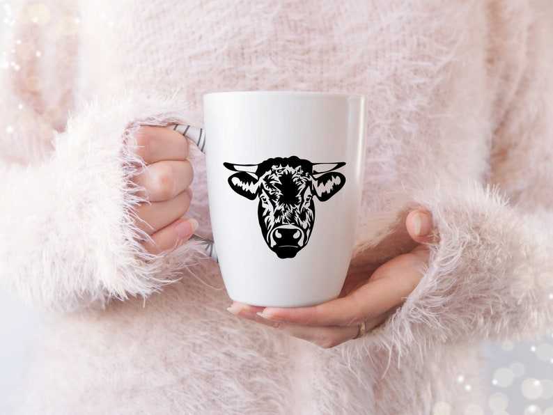 Cow SVG Bundle Cow Silhouette Funny Farm Animal Clipart, Cow Svg, Cow Face#8