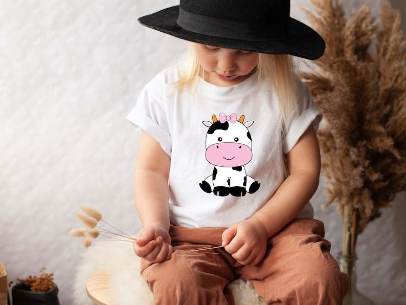 Cute Cow SVG Baby Cow SVG Little Cowboy Birthday Svg#4