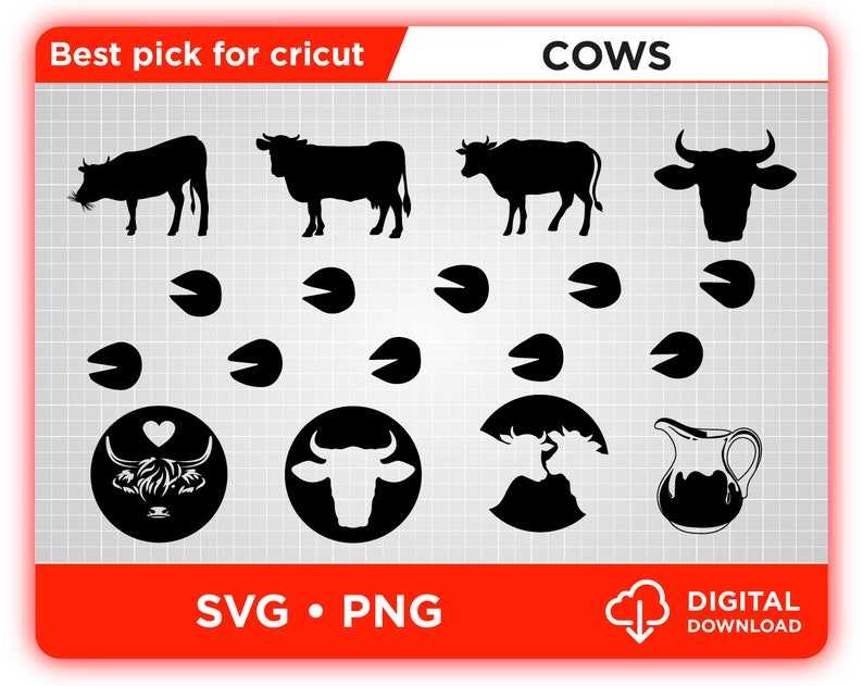 Cow Svg, Highland Cow Svg, Cow Print Svg, Cow Skull Svg#3