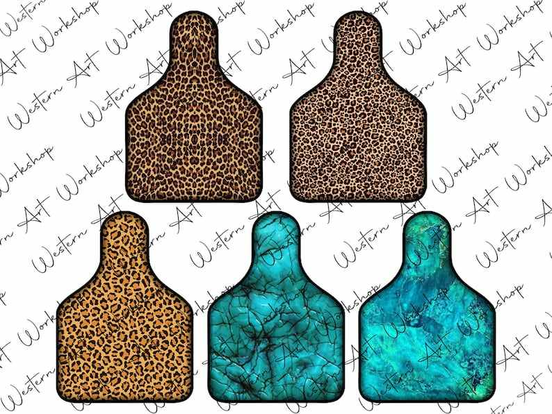 Western Cow Tag Png Sublimation Cow Tag#5