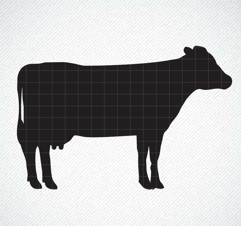 Cow And Calf Svg Silhouette Files