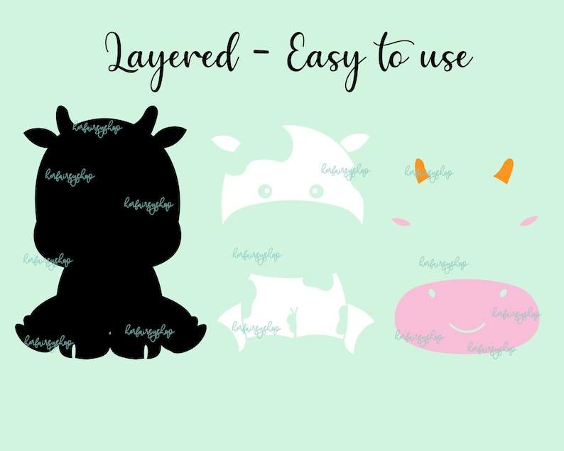 Cute Cow SVG Baby Cow SVG Little Cowboy Birthday Svg#2