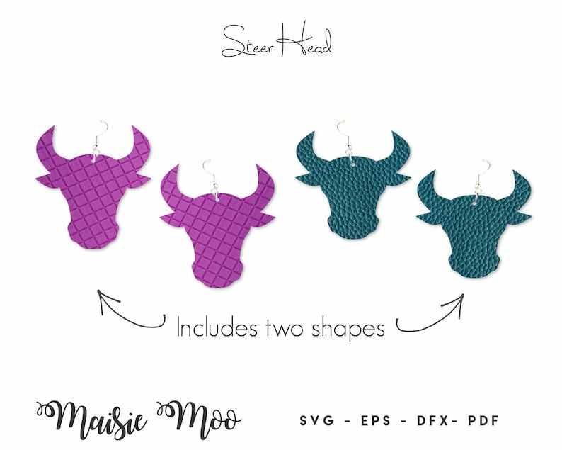 Cowgirl Western Earring SVG | Faux Leather Earring Templates#3