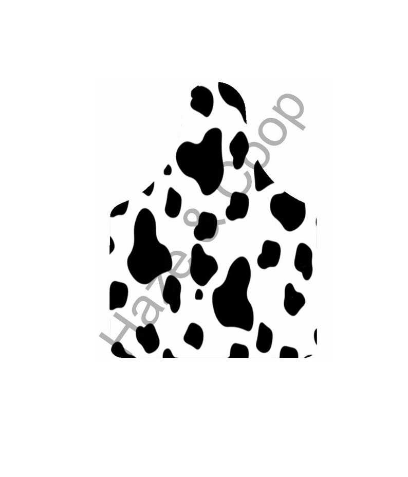 Cow Print Cow Tag Sublimation Design PNG Download 