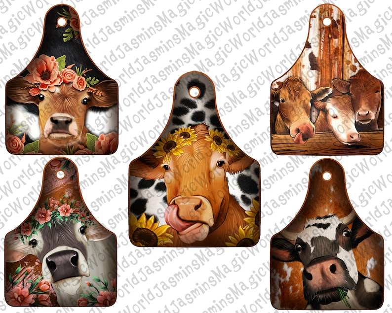 Cow Tag Png Cow Show Tag Png Farm Life Png,Cow Earrings 