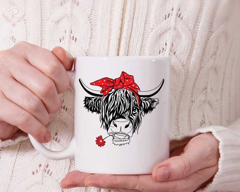 Highland Cow SVG Highland Heifer SVG#3