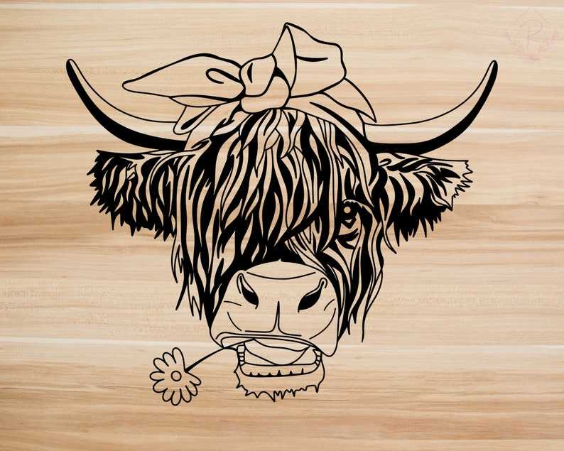 Highland Cow SVG Highland Heifer SVG#4