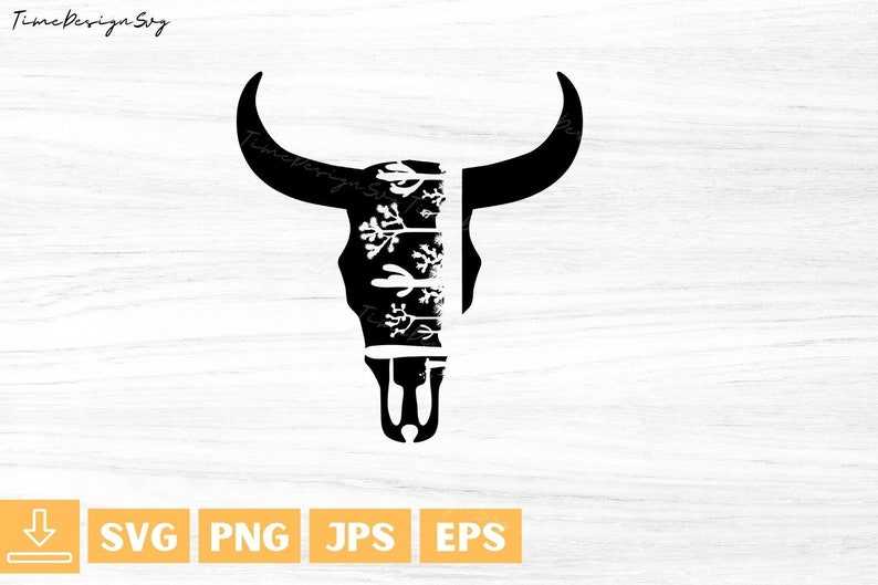 Cow Skull Desert SVG,Country SVG,Cow Skull SVG Digital Download#3