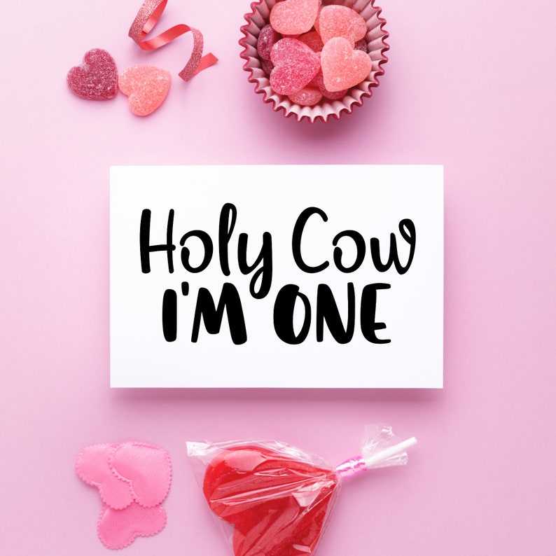 Holy Cow Im One SVG, Holy Cow I'm One Png, Digital Download