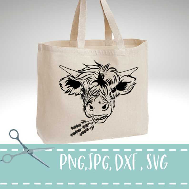 Highland Cow SVG Floral Cow Svg Cow Head Svg Cow Face#5