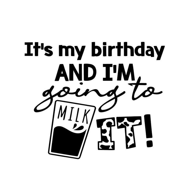 Cow First Birthday SVG, Cow Print Birthday SVG Bundle, Thank Moo SVG#4