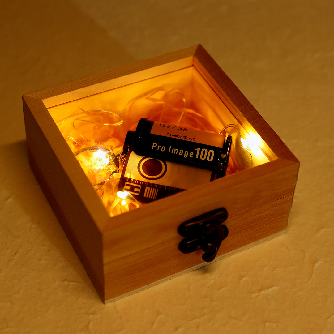 Film Roll Keychain Gift Box With Light Set | MySpotifyGlass US