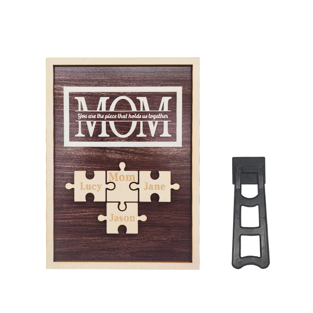 Personalized Mom Puzzle Plaque You Are the Piece That Holds Us Together ...
