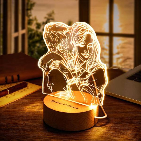 personalized 3d photo night light