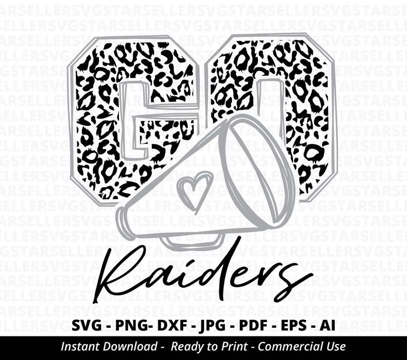 Leopard Go Raiders SVG,Raiders Cheer Svg,Raiders Shirt Svg#3