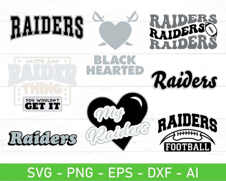 Raiders Svg Bundle, Raiders Svg for Cricut, Files For Cricut#1