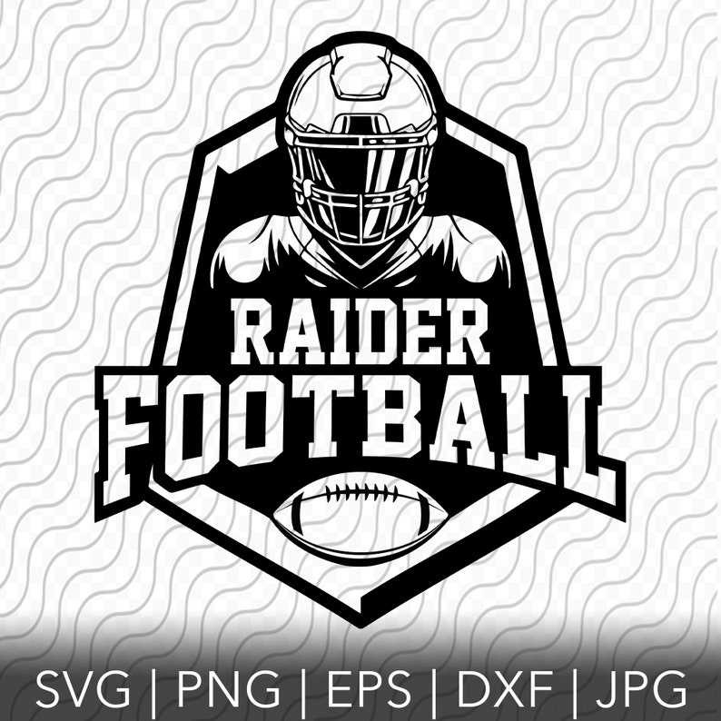 Go Raiders Football Mascot - Raiders School Team SVG PNG