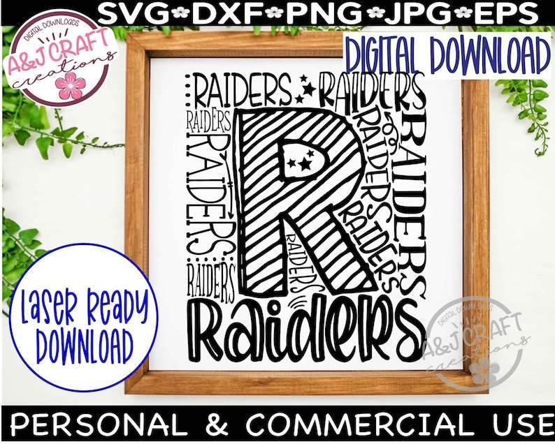 Raiders SVG, Raiders Football svg, Raiders Typography, Digital Download#3