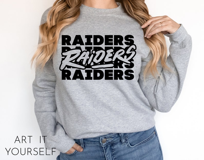 Raiders Retro Repeat Design, Raiders Svg File, Cricut / Sillhouette Files